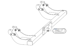 Tažné zařízení Citroen Jumper skříň 1994-2006, bez čepu, WESTFALIA