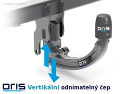 Tažné zařízení Opel Meriva 2010- (B) , vertikální, Oris