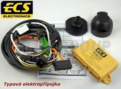 Elektropřípojka Citroen/Fiat/Lancia/Peugeot 7pin, ECS