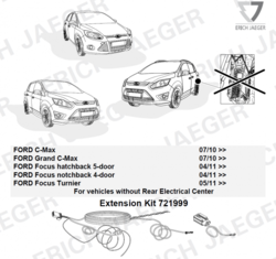 Rozšiřující sada EP Ford C-Max/Grand C-Max/Focus bez REC