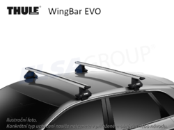 Střešní nosič Audi A1 Sportback 18- WingBar EVO, Thule