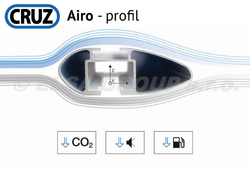 Střešní nosič Audi A3 Sportback 04-12, CRUZ Airo Fuse Dark