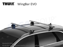 Střešní nosič Audi A4 08-19 WingBar EVO, Thule