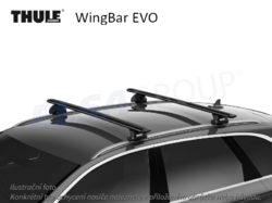 Střešní nosič Audi A4 08-19 WingBar EVO, Thule