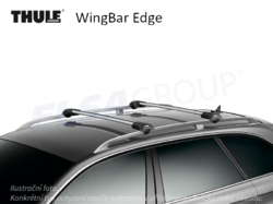 Střešní nosič Audi A4 Allroad 09- WingBar Edge, Thule