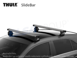 Střešní nosič Fiat Fullback Extended Cab / Double Cab 16- SlideBar, Thule