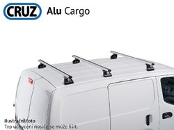 Střešní nosič Fiat Scudo 22- L1H1/L2H1/L3H1, Cruz Alu Cargo