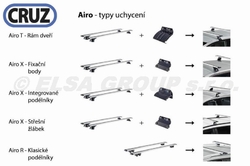 Střešní nosič Ford Mondeo kombi (integrované podélníky), CRUZ Airo FIX Dark