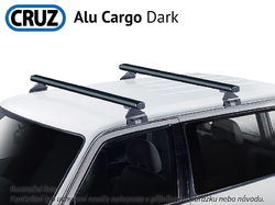 Střešní nosič Isuzu Rodeo double cab, CRUZ ALU Cargo Dark