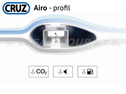 Střešní nosič Kia Niro 5dv. 22-, CRUZ Airo Fuse