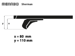 Střešní nosič Saab 9-4X 02/11-12/11 SUV, Menabo Sherman