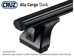 Střešní nosič Tata Telcoline 2006 - 2007 double cab, CRUZ ALU Cargo Dark