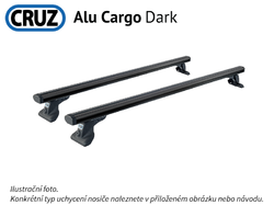 Střešní nosič Tata Telcoline 2006 - 2007 double cab, CRUZ ALU Cargo Dark