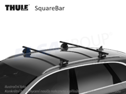 Střešní nosič Volvo XC60 17- SquareBar, Thule