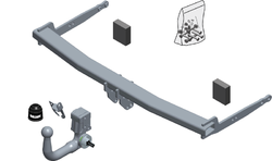 Tažné zařízení AUDI A1 HB, Sportback 10- / ŠKODA Fabia HB, kombi 06-, vertikal