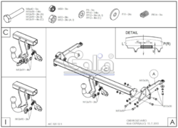 Tažné zařízení Chevrolet Aveo HB 2011-, odnímatelný bajonet, Galia