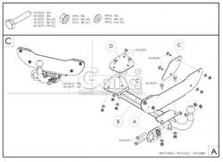 Tažné zařízení Fiat Punto 1993-1999 (I) , odnímatelný bajonet, Galia