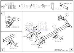 Tažné zařízení Gonow GA200 2006- , pevné, Galia