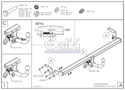 Tažné zařízení Hyundai Elantra 2011- , pevné, Galia