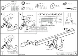 Tažné zařízení Hyundai Tucson 2024/04- (Fl.) , pevné 2 šr., Galia