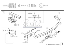 Tažné zařízení Kia Carens 2006-2013 , odnímatelný bajonet, Galia