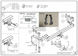 Tažné zařízení Land Rover Discovery Sport 2015-2019/08 (I) , bajonet, Galia