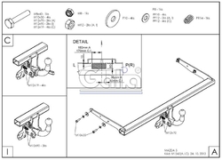 Tažné zařízení Mazda 5 2005-2008 , odnímatelný bajonet, Galia