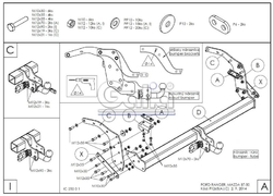 Tažné zařízení Mazda BT-50 2012 - , odnímatelný bajonet, Galia