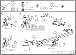 Tažné zařízení MG ZS EV 2019- , pevné 2 šr., Galia