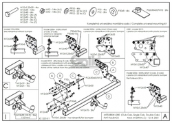 Tažné zařízení Mitsubishi L200 2006-2009 , bajonet, Galia