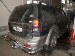 Tažné zařízení Mitsubishi Pajero Sport 1998-, pevný čep 2 šrouby, Galia