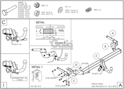 Tažné zařízení Nissan X-Trail 2022- (T33) , odnímatelný bajonet, Galia