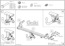 Tažné zařízení Renault Austral 2022- , pevné 2 šr., Galia