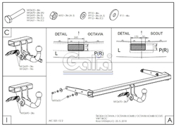 Tažné zařízení Škoda Octavia kombi 2024- (IV facelift), bajonet, Galia