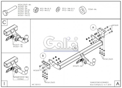 Tažné zařízení SsangYong Korando 2013- , pevné, Galia