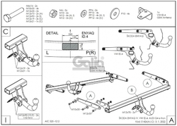 Tažné zařízení Volkswagen ID.4 2020- (E21) , bajonet, Galia