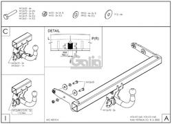 Tažné zařízení Volvo S60 2010-2018 , pevné, Galia