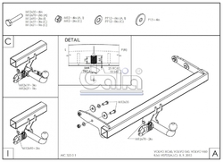 Tažné zařízení Volvo XC60 2008- , odnímatelný bajonet, Galia