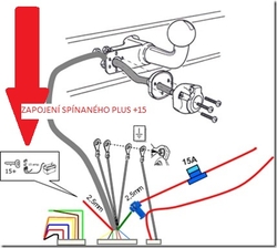 Univerzální elektropřípojka 13pin CC/CAN s odpojením park. senzorů